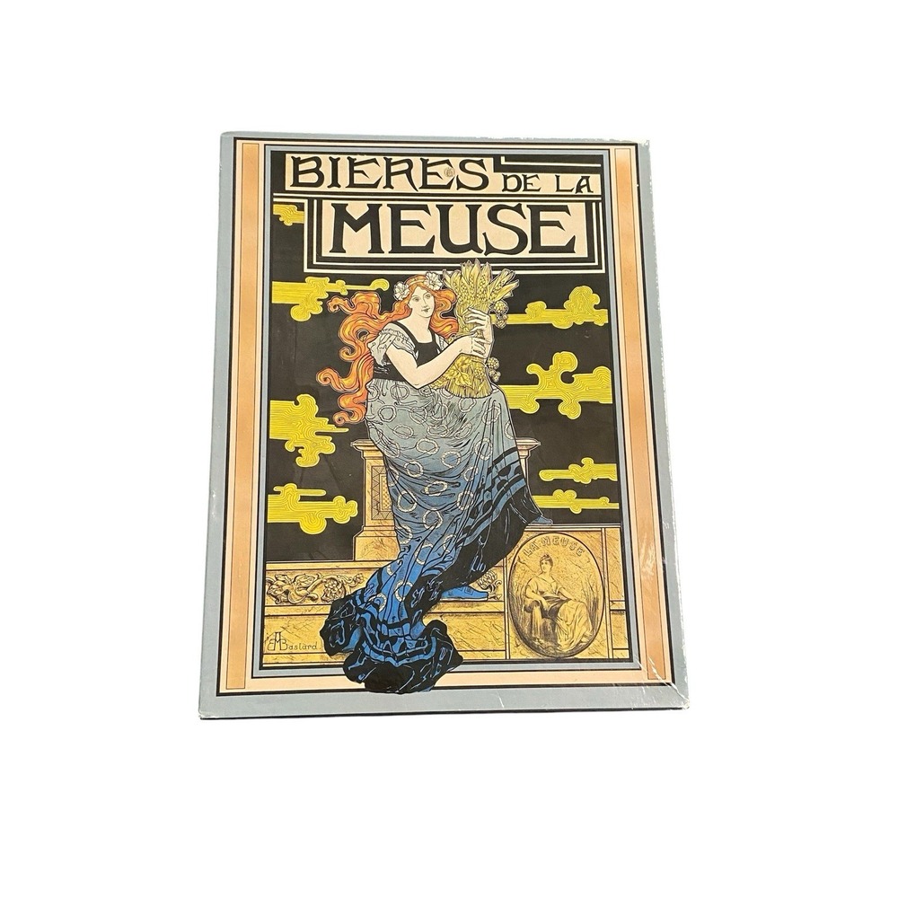 MB Retro 1000 Piece Puzzle‎ Bieres De La Meuse Alphonse Mucha Complete